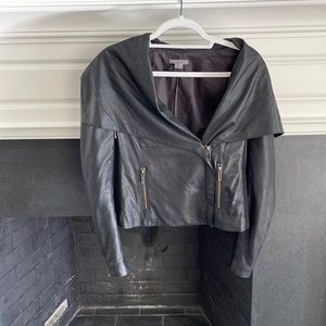 Vince leather biker jacket, good used condition